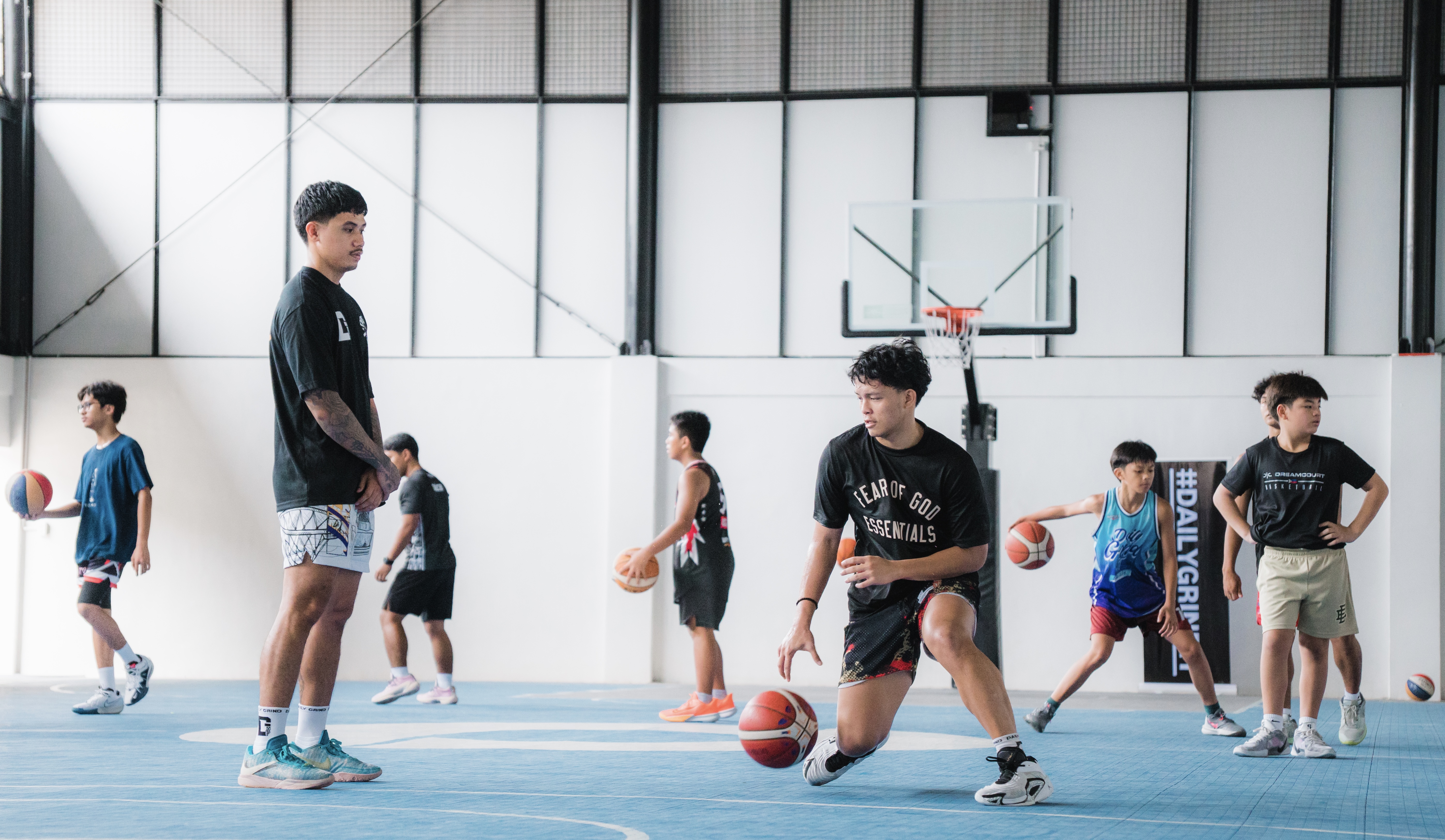 DGIT athletes training on court