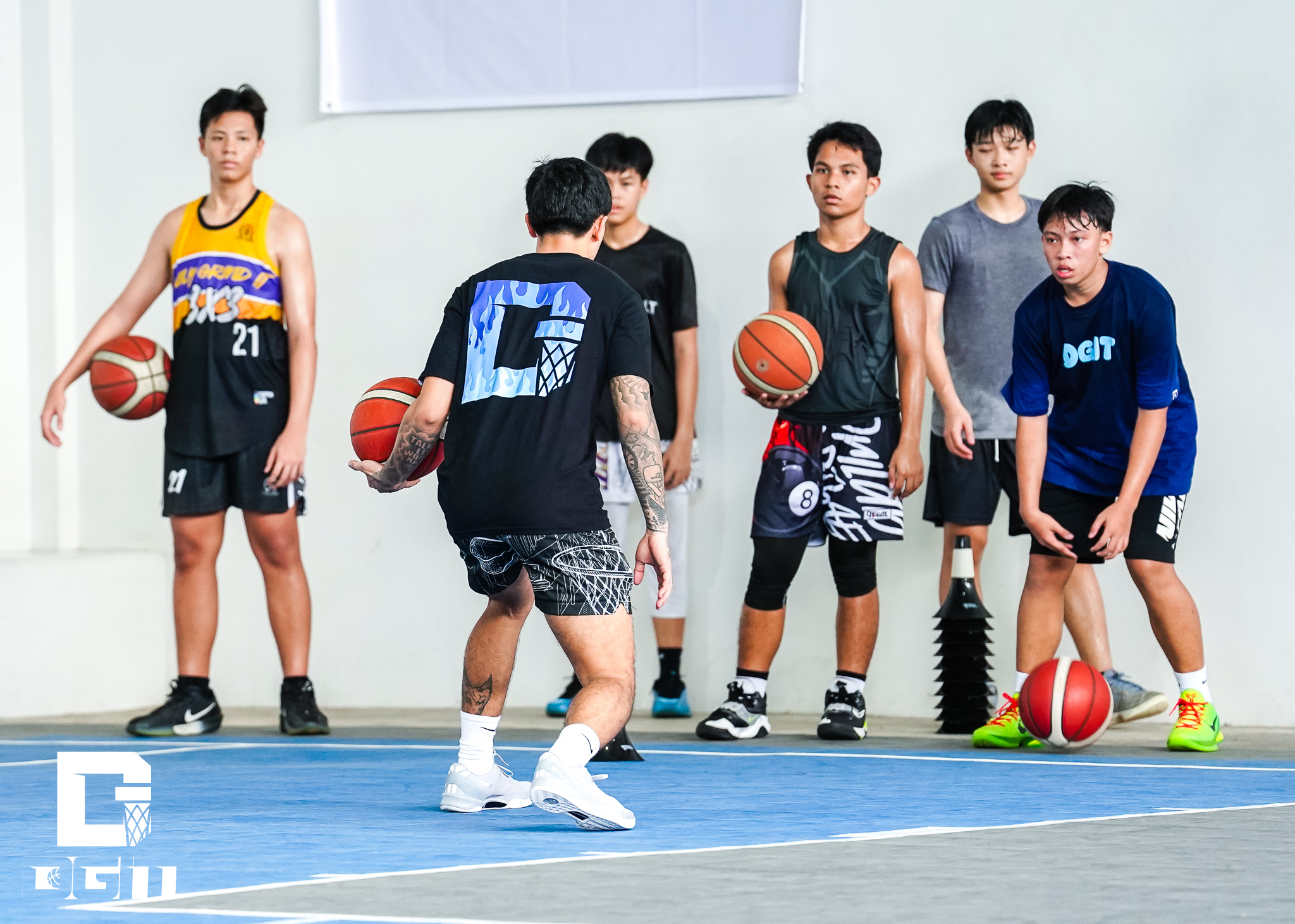 DGIT team moment after basketball training