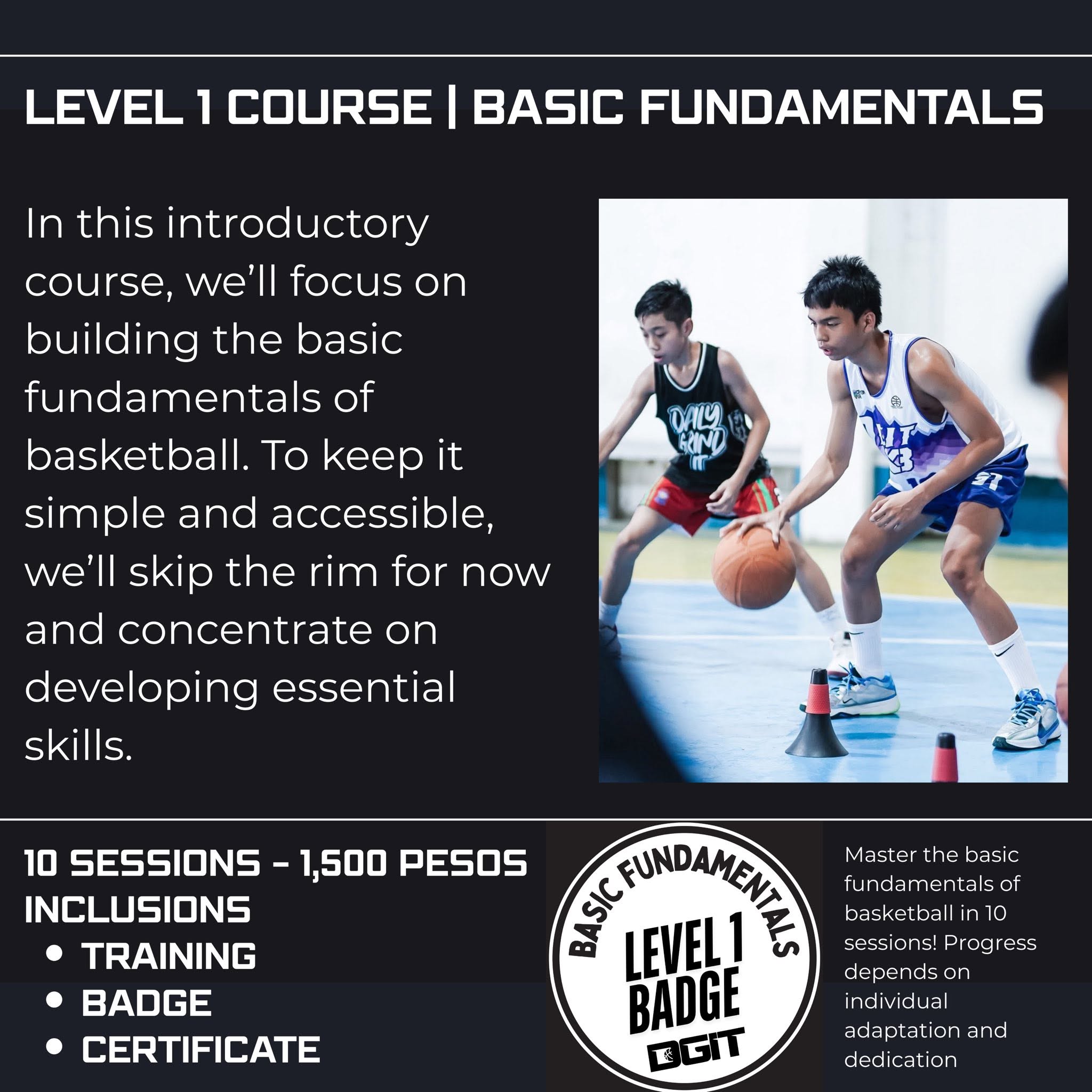 DailyGrindIT Level 1 Basic Fundamentals course information